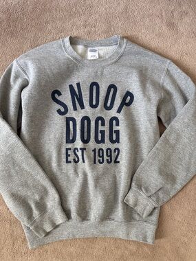 Grey Snoop Dogg Concert Crewneck